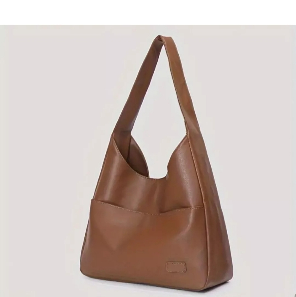Vegan Leather Hobo Bag Large Bucket Handbag For Women Minimalist Gift For her